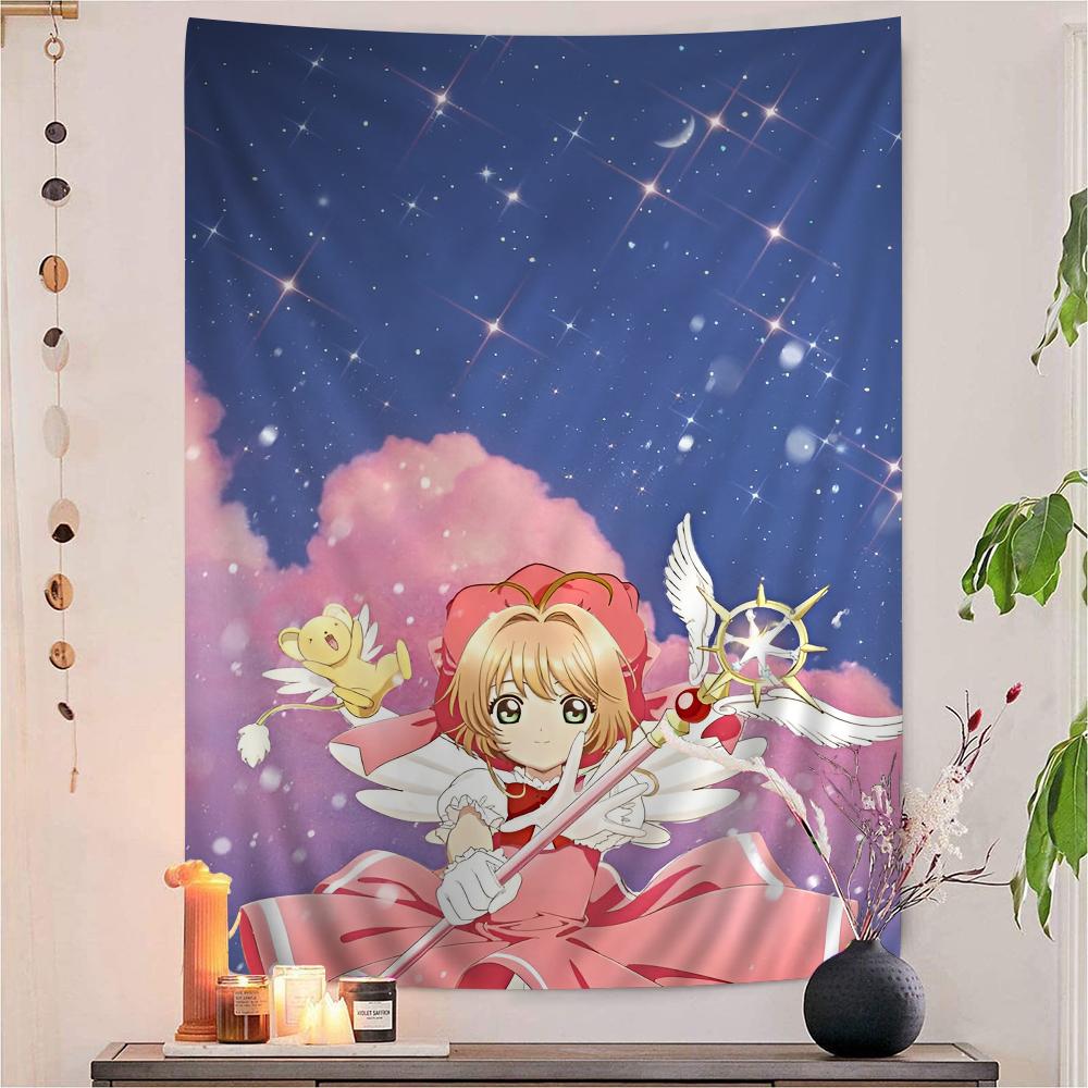 bilibili Anime Cardcaptor Sakura Cartoon Tapestry Art Science Fiction Room Home Decor Art Home Decor