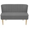 Canapé - vidaXL - 2 places - Tissu Gris clair - Design Contemporain - Confort Moelleux