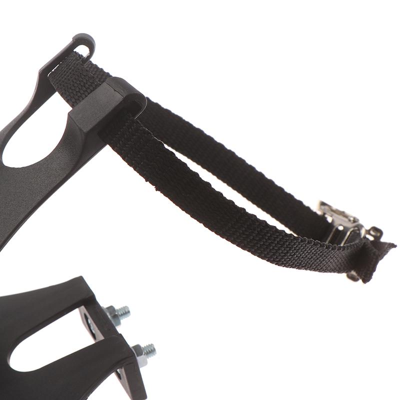 Schwarze Zehenclips Fahrradpedalriemen Sport Fitnessgeräte Zubehör