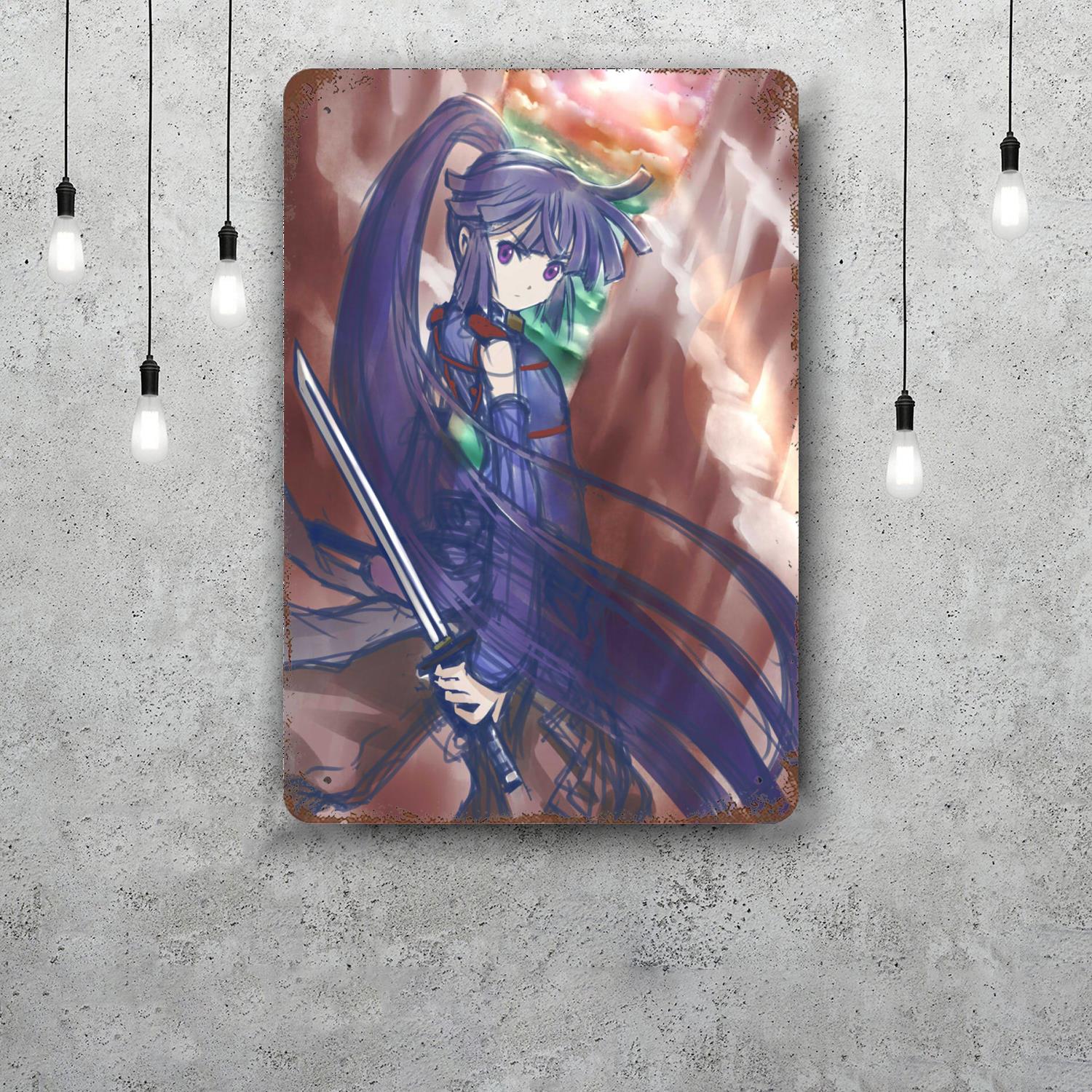 

log horizon Decor Vintage Metal Signs Tin Signs Captain Poster Decor for Bar Pub Club Man Cave Wall Decoration 20x30cm（7.8x11.8inch）