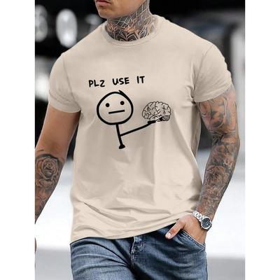 Proszę Użyj Tego Męska Bawełniana Koszulka Luksusowa Marka Moda Duży Rozmiar Top Casual Krótki Rękaw Streetwear Klasyczny Nadruk Nowość T-shirt 4XL