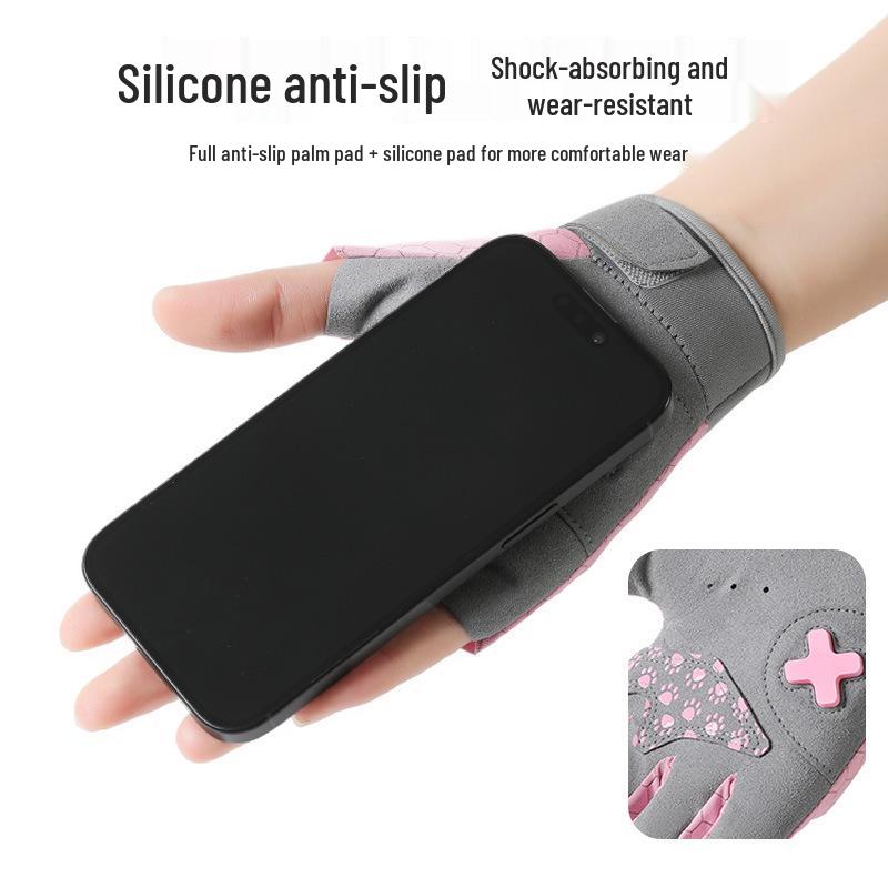 Kids' Non-Slip Half-Finger Gloves for Cycling & Sports - Breathable, Wear-Resistant, Prevents Calluses