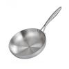 304 Stainless Steel Frying Pan Uncoated NonStick Skillet Steak Pot Kitchen Cookware for Gas & Induction Cooker