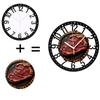 Vintage Industrial 25cm Circular Iron Wall Clock Easy to Hang