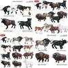 Realistic Animal Figurines Set With Static Design For Childrens Playroom Decor