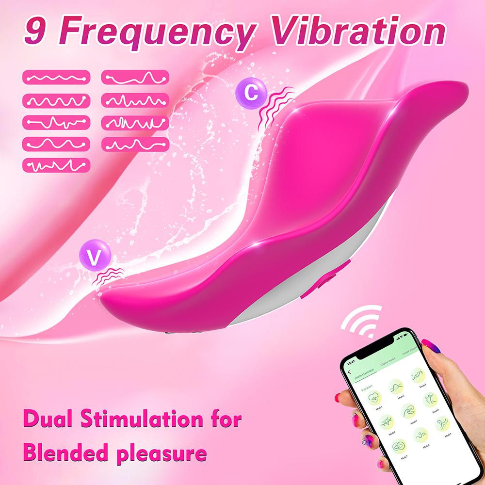 APP Bluetooth Control Wearable Vibrator For Women Clitoris Stimulator Vagina Massager Female Masturbator Panties Adult Sex Toys