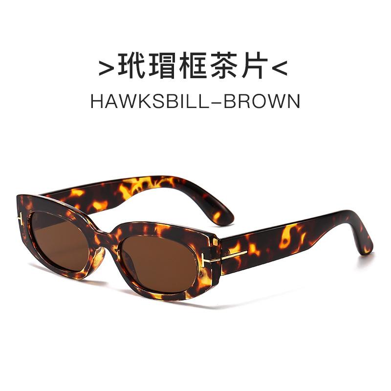 New Vintage Oval Sunglasses Woman Luxury Brand Small Rectangle Sun Glasses Female Small Ellipse Eyewear Uv400