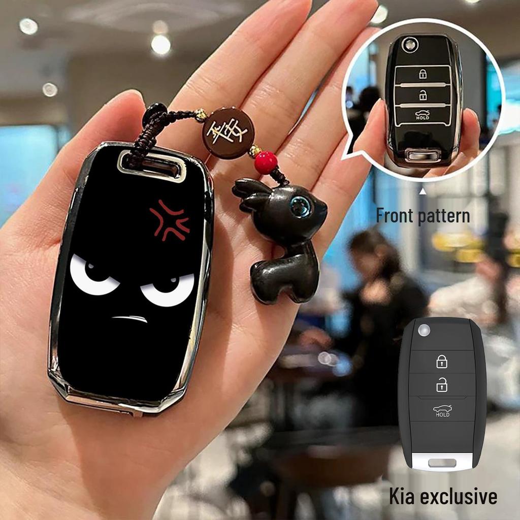 כיסוי מפתח קיה: מתאים ל-K5, K3, K4, Sportage, KX3, Sorento, KX5, Niro עם חבילת Kaizen וקונכייה עם אבזם צולב