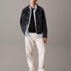 Calvin Klein Comfortable Slim Fit Pointed Collar Long Sleeve Denim Jacket Men Jackets Black J30J327589-1BY