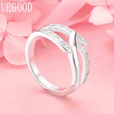 925 Sterling Zilver Mode Sieraden AAA Zirkonia Trouwring