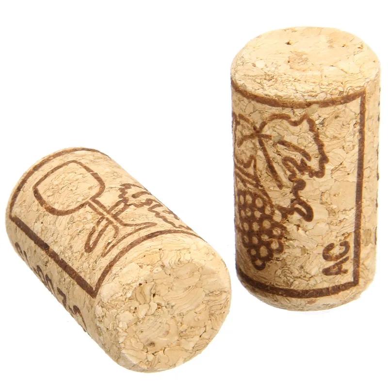 100pcs Wine Corks Bungs Beer DIY Wine Bottle Sealing Stopper Bungs Plug 0.8''x1.6'' Home Brewing Wine Bottle Cork Bungs Supplies