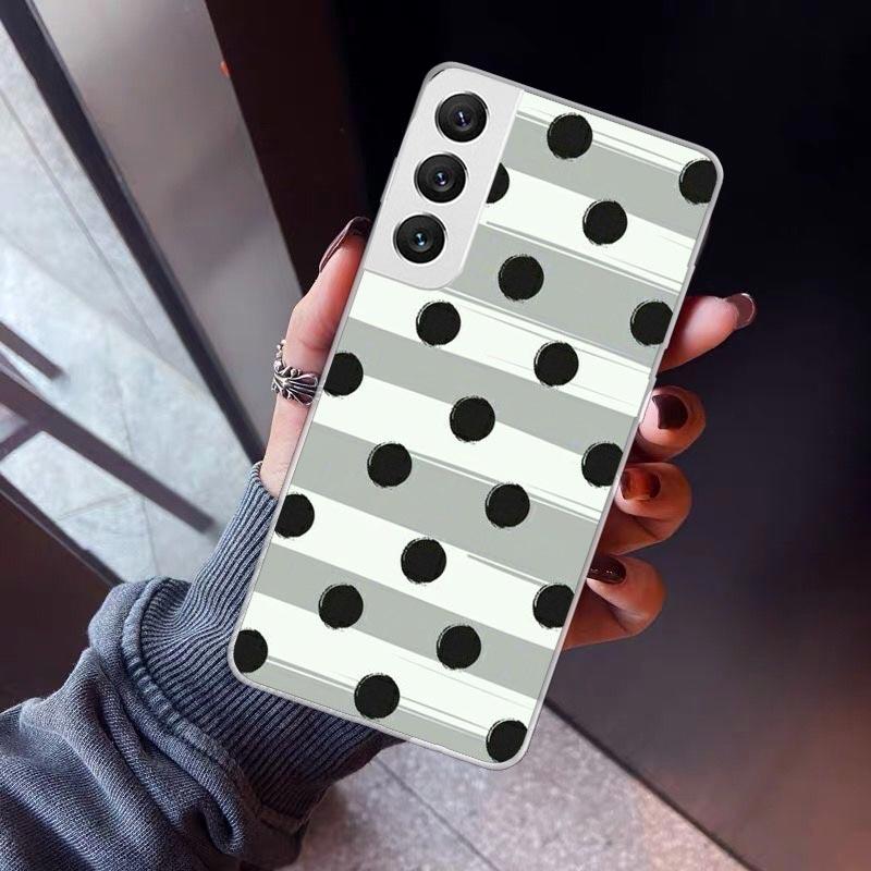 Polka Dots Art Phone Case For Samsung Galaxy S26 S25 Edge S24 S23 Ultra S22 Plus S21 S20 FE Soft TPU Back Cover Funda Galaxy S25