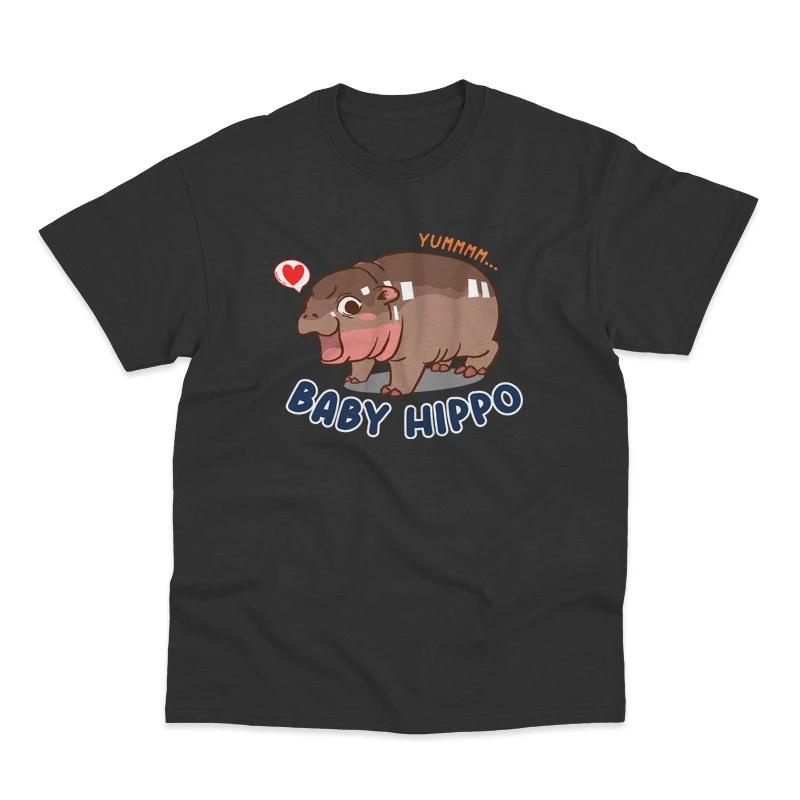 Футболка Moo Deng Tiny Baby Hippo Star Thailand Cute Pygmy Hippo Unisex для мужчин — фото 4