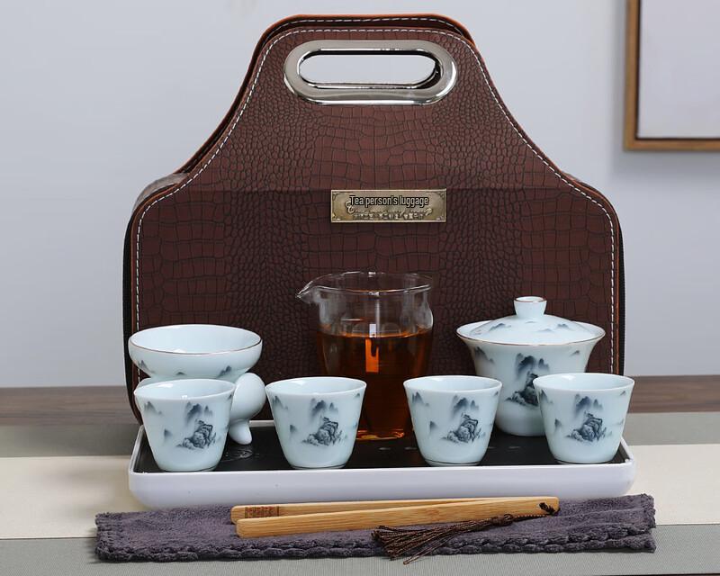 Chaxun Mountain View Ceramic Travel Gaiwan