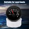 2" 52MM Voltmeter for Marine Boat Car 8-16V VOLTS with Warning Light 7Color Light Voltage Gauge Waterproof Auto Car Gauge Custom