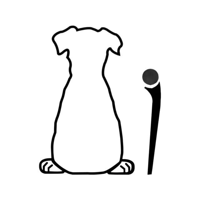 Autocolant Ștergător Lunetă Câine Desen Animat - Decor Auto Drăguț și Amuzant