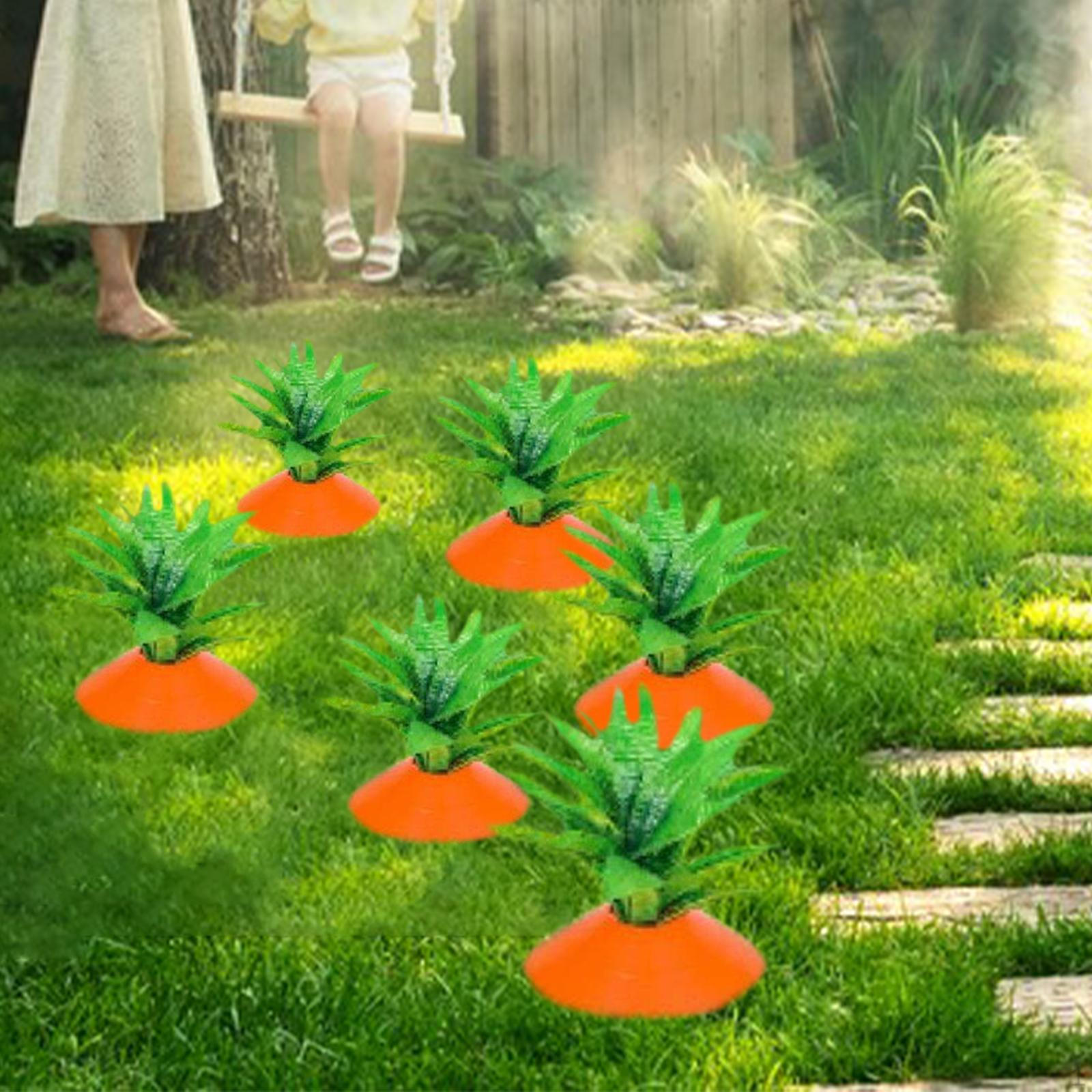 

Пасхальные колья для морковного сада Декоративные колья для двора, морковная грядка, устойчивая к погодным условиям 6pcs