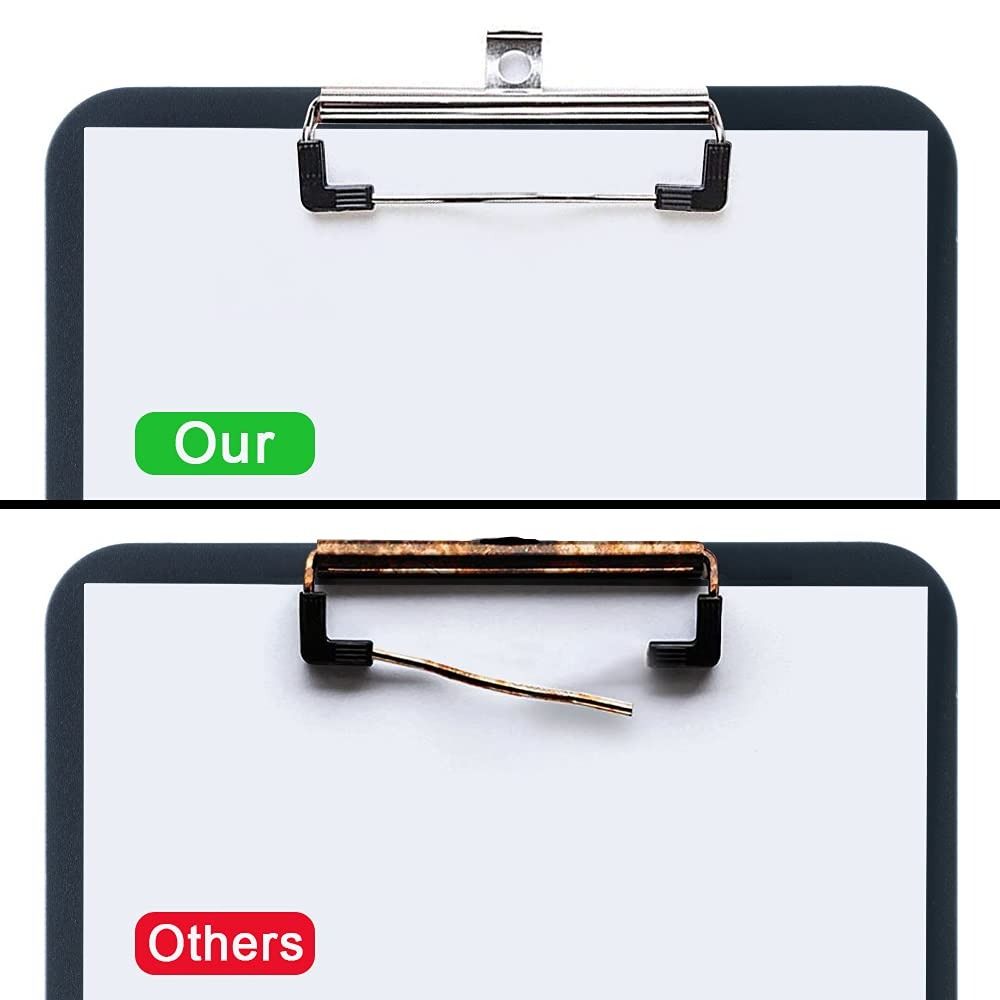 10 Pack Metal Mountable Clipboard Clips Silver Clipboard Clips Mount Handle Mountable Clips  Office