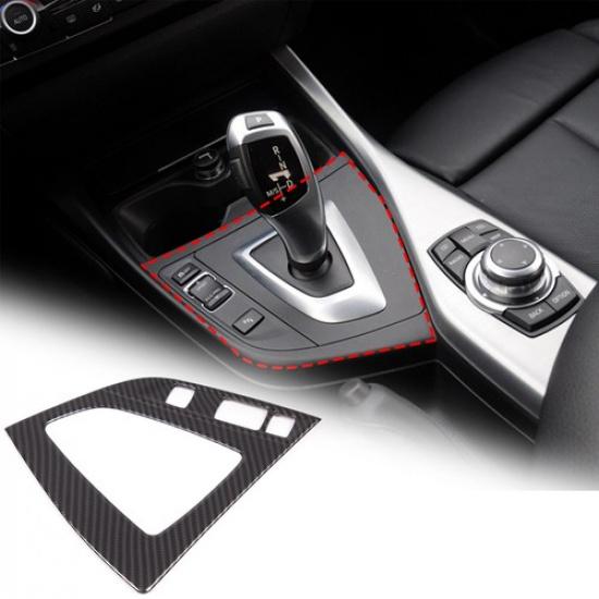 ABS Carbon Fiber Center Console Gear Panel Trim Cover For BMW 1 2 Series 12-19