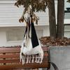 Casual Hollow Crochet Bag Soft Commuting Tote Bag Trendy Boho Style Handbag  Outdoor