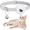 Per Collare per Gatto Apple AirTag, Collare per Animali Air Tag con Supporto AirTag e Campanellino Riflettente GPS Collare per Gattini per Ragazza Ragazzo Gatti gatos