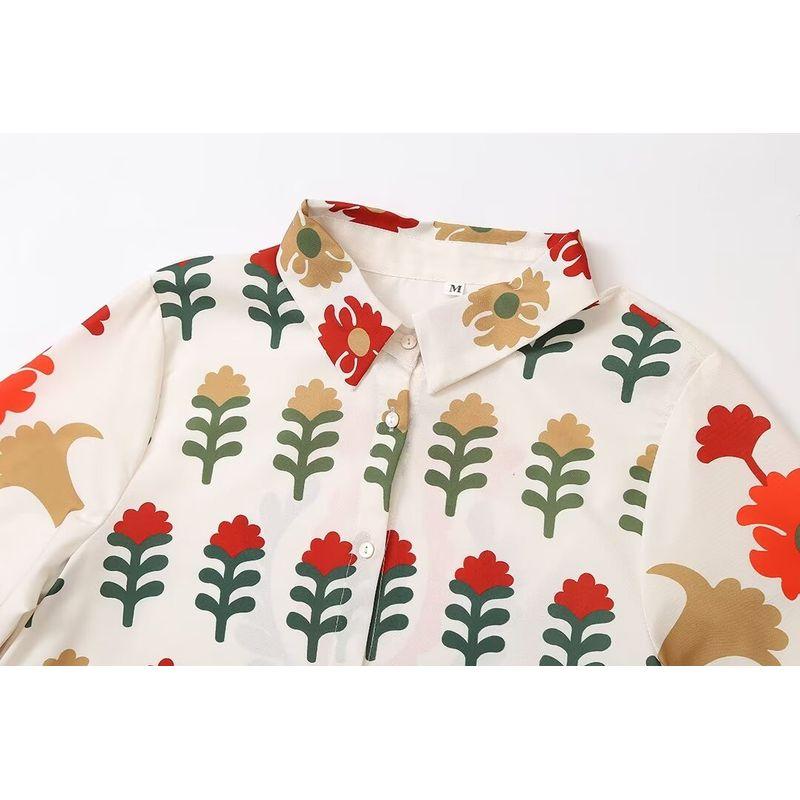 Kaslead New Arrival Women's Clothing Fashion Style Fashion Positioning Print Long Sleeves Vacation Style Dress