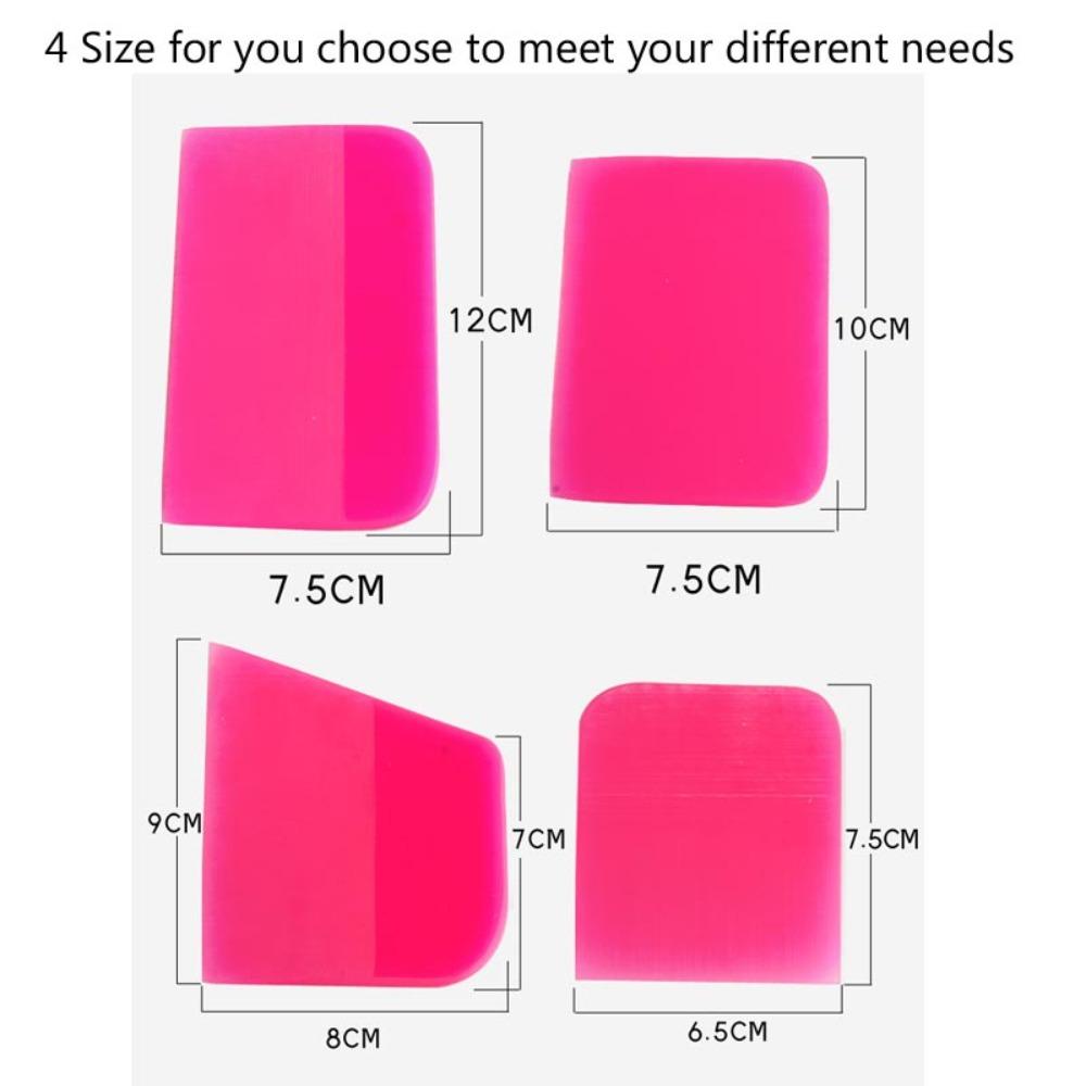 Pink Glass Wrap Tools TPU Car Squeegee Vinyl Spatula Coating Scraper