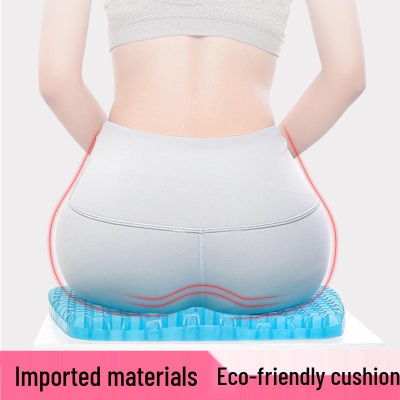 Gel Honeycomb Seat Cushion - Breathable, Double-Layer, Square Ice Pad for Car and Chairs