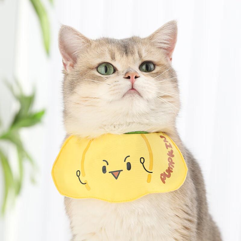 

Летне-осенний серебристый градиентный шарф с кошкой: Милый слюнявчик для котят и домашних животных