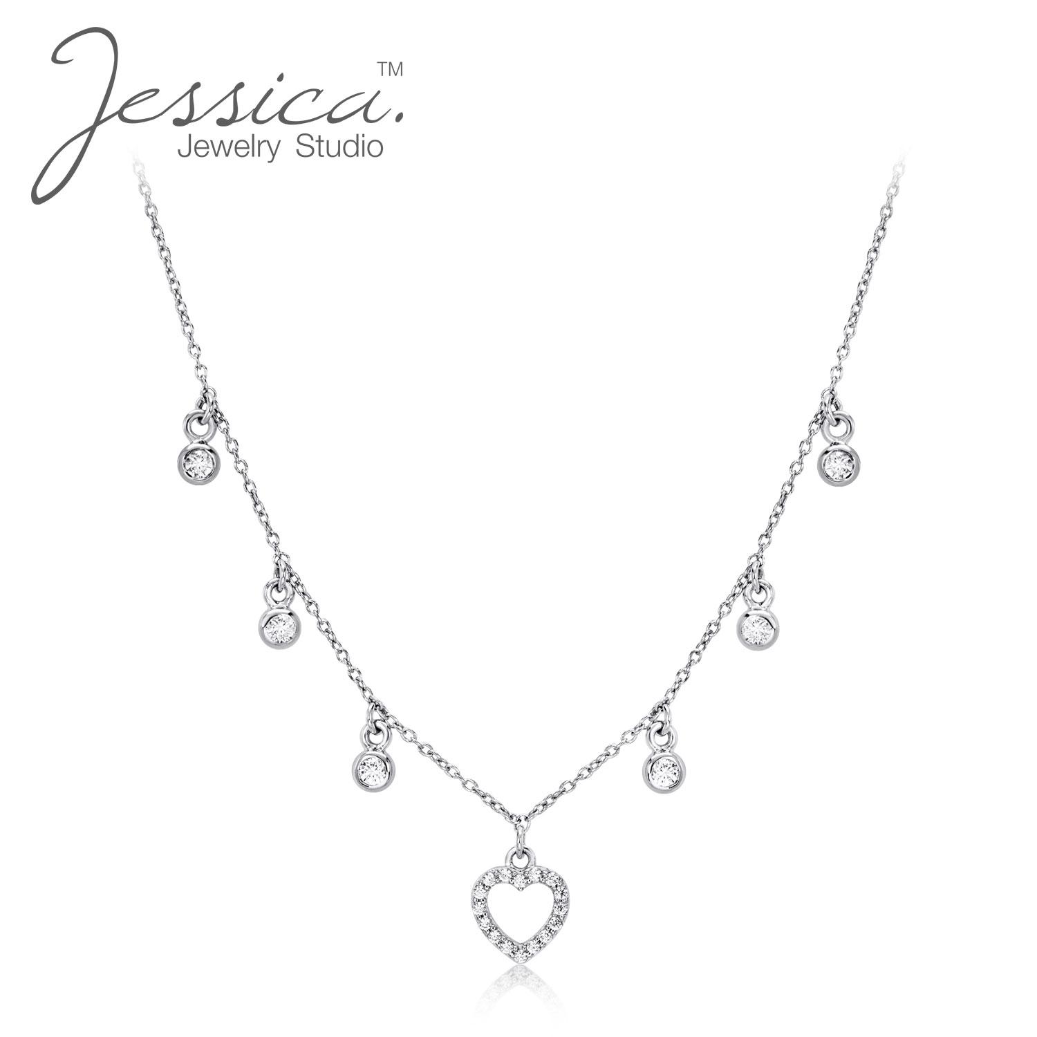 

Настоящее серебро 925 пробы, подвеска в форме сердца с паве, комплект с рамкой, хрустальные подвески, ювелирные изделия, подарки для женщин