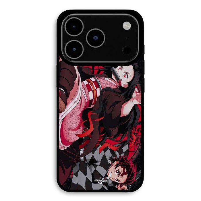 Hülle Für iPhone 18 Pro Max Demon Slayer Tanjiro Nezuko Angriff Kampf Maniacase schwarz