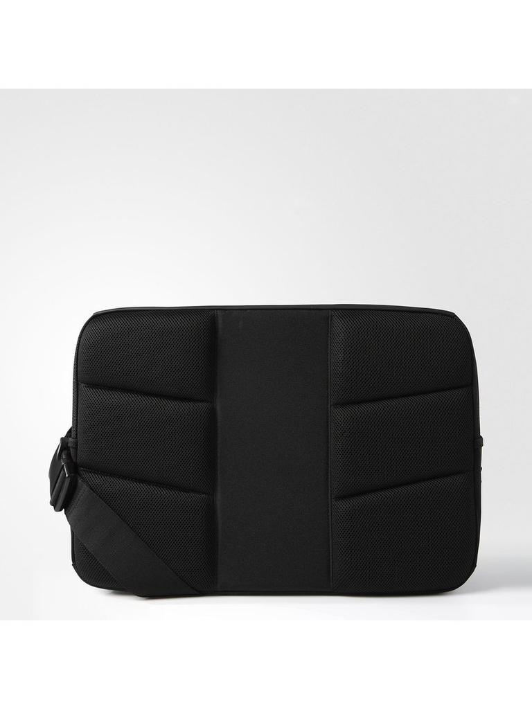 Adidas Performance Enamel Shoulder Bag, Large, DUD42, Black/Black