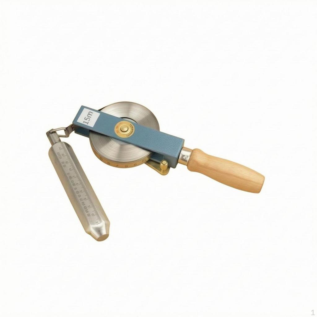Oil Gauging Tape Resistant Sounding with Plumb Bob Accurate Calibration Petroleum Tank Depth