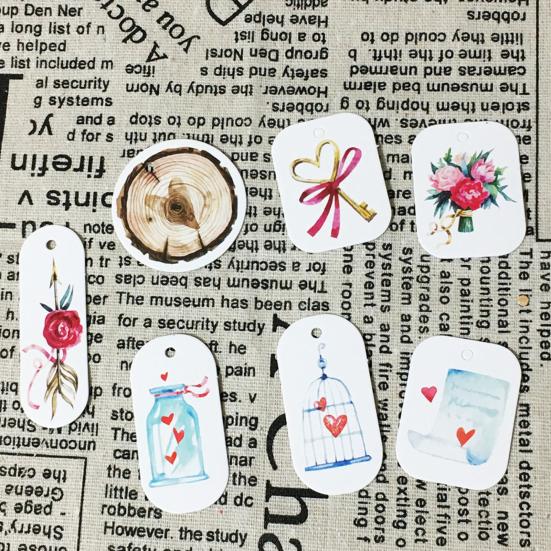50 Pcs Gift Hanging Apply Decorations Labels Easy To Exquisite Workmanship Paper Hanging Tag Pendant