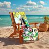 Personalized customized proof beach towel with The Little Mole pattern - soft, absorbent,quick-drying,perfect swimming,camping&bathing