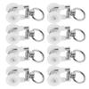 20Pcs Curtain Track Slider Rollers Double Wheel Smooth Silent Rolling Wheels for Curtains Drapes Room Dividers