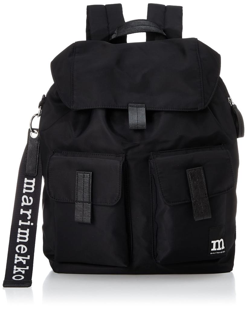 Backpack 091198 Everything Backpack L Solid BLACK One Size [Marimekko] Women's [Item]