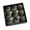 9-pack Christmas Ball Pendants, Special-shaped Flocking Painted Balls, Christmas Party Venue Decorations