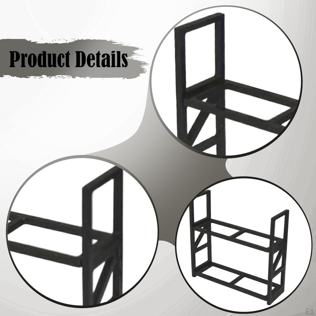 1/64 Scale Tires Rack,Wheel Rack Holder Spare Tire Carrier Rustproof Diorama Collection Wheels Tyre