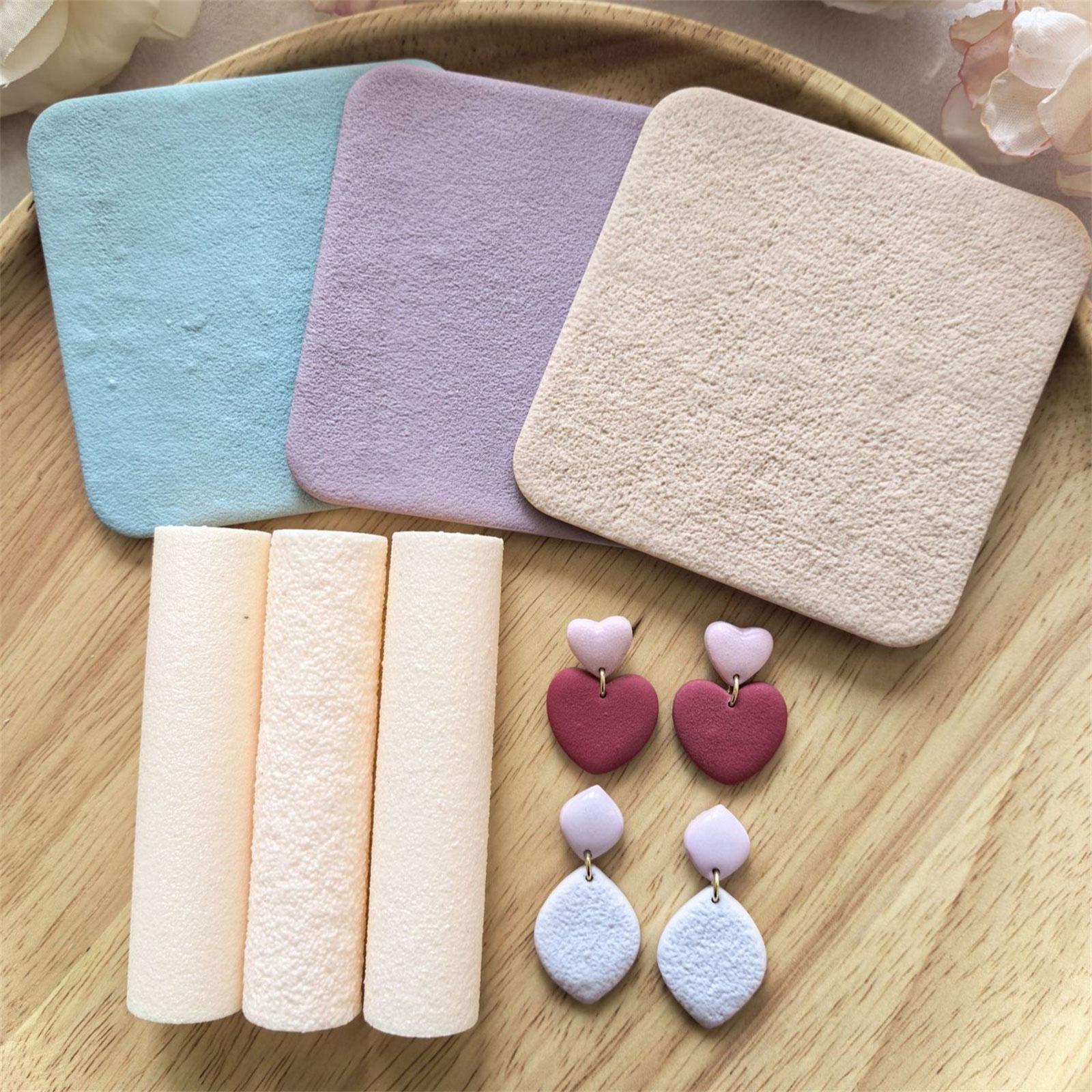 Clay Texture Rollers Acrylics Clay Roller Clay Modeling Pattern Roller Clay Rolling Pin for Making Clay Earrings