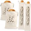 Breathable Linen Bread Bag with Double Drawstring Closure Reusable Natural Cotton Fabric Keeps Bread Fresh Longer