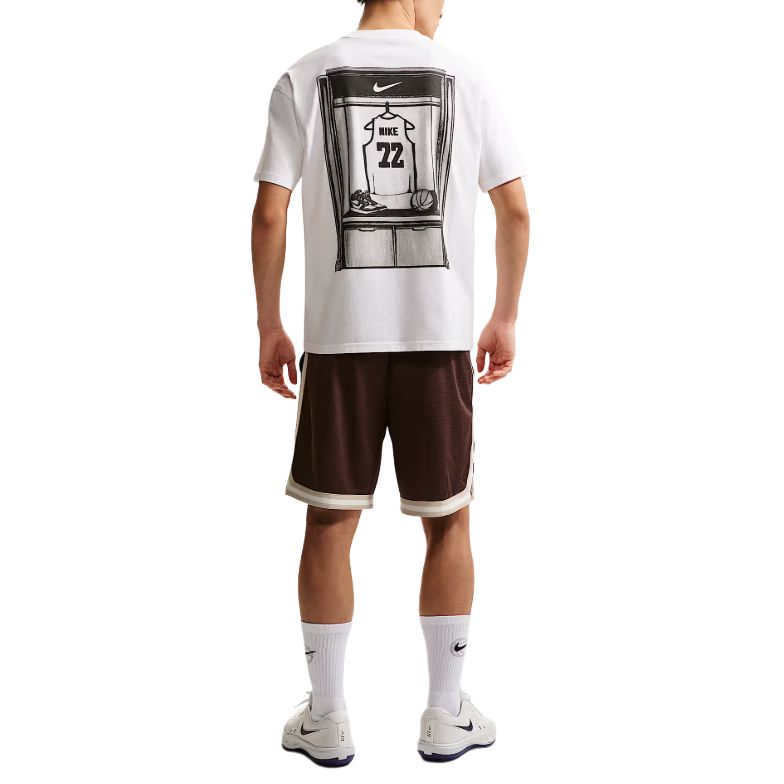 Nike T Shirts Men's White Crew Neck Moderate II0692-100