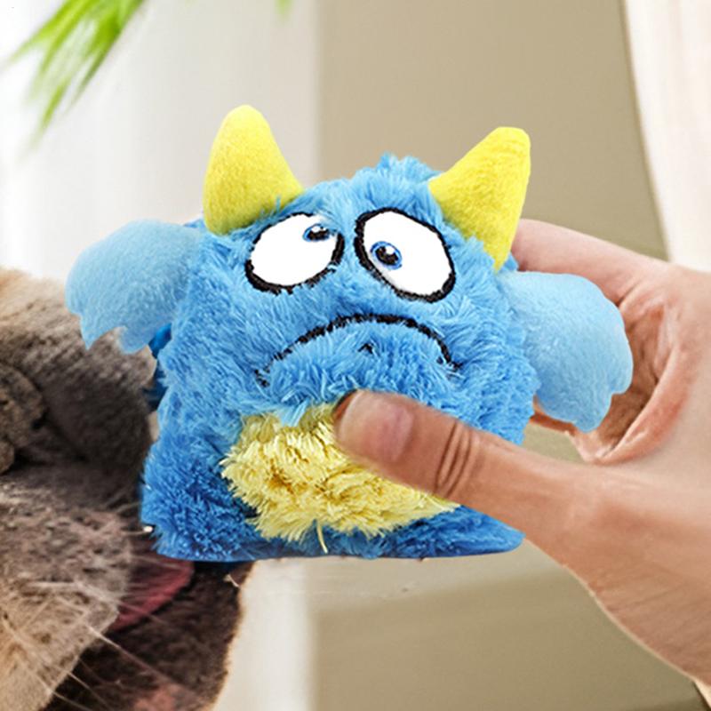 Squeaky Plush Dog Toy Interactive Puppy Toy Cute Soft Pet Toy Stuffed Dog Toys With Squeaker For Teething Chewing Training Play