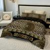 3PC Leopard Print European High-Definition Printed Duvet Cover Set (1 Duvet Cover+2 Pillowcases) for Gift/Bedroom/Dormitory Use