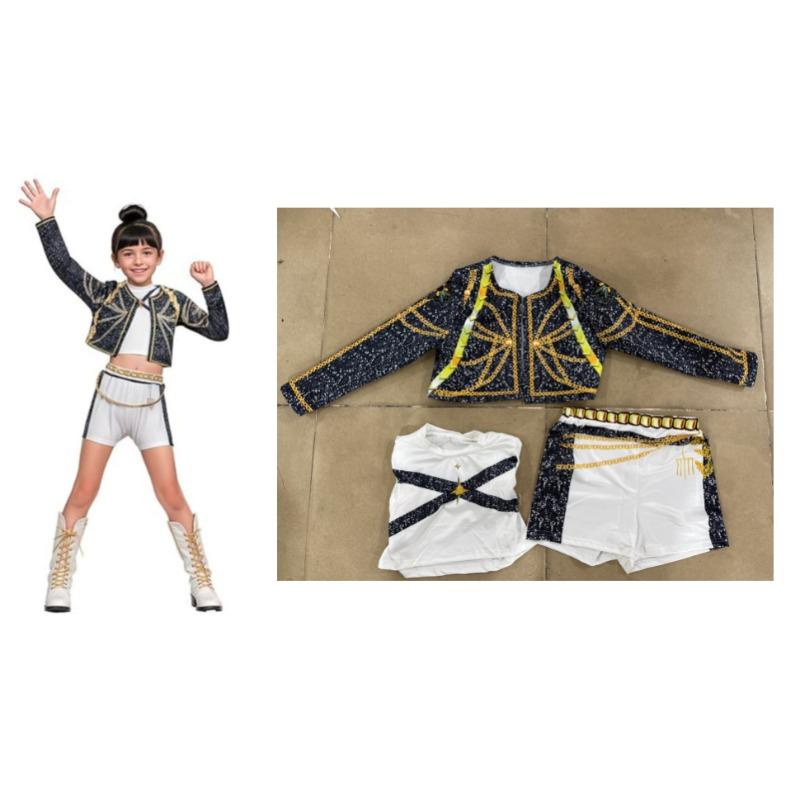 Nouveau costume de cosplay de chasseuse de sorcières pour filles vêtements imprimés assortis pour enfants