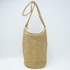 New large-capacity straw bag women's handwoven bag versatile shoulder bucket bag seaside vacation tote beach bag