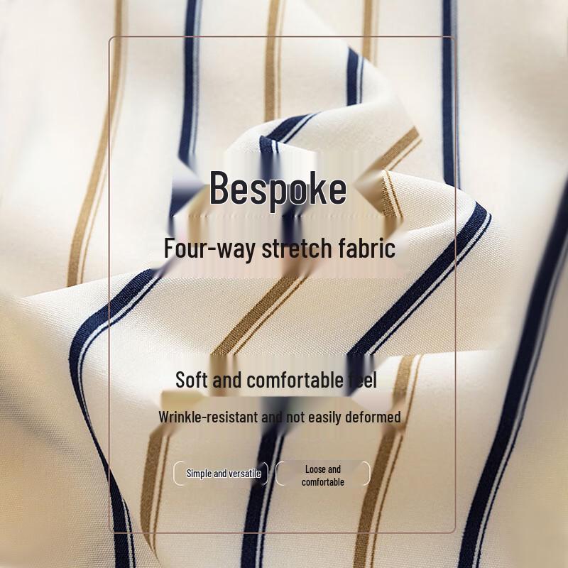 JEANSWEST Men's Casual Striped Long-Sleeve Shirt Jacket