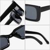 Rectangle Fashion Sunglasses Man Hip Hop Vintage Designer Black Shades Sun Glasses Small Frame Personality  Lentes
