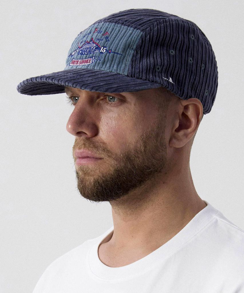 Akau Oversized Fishing Corduroy Camp Cap (Blue Grey)