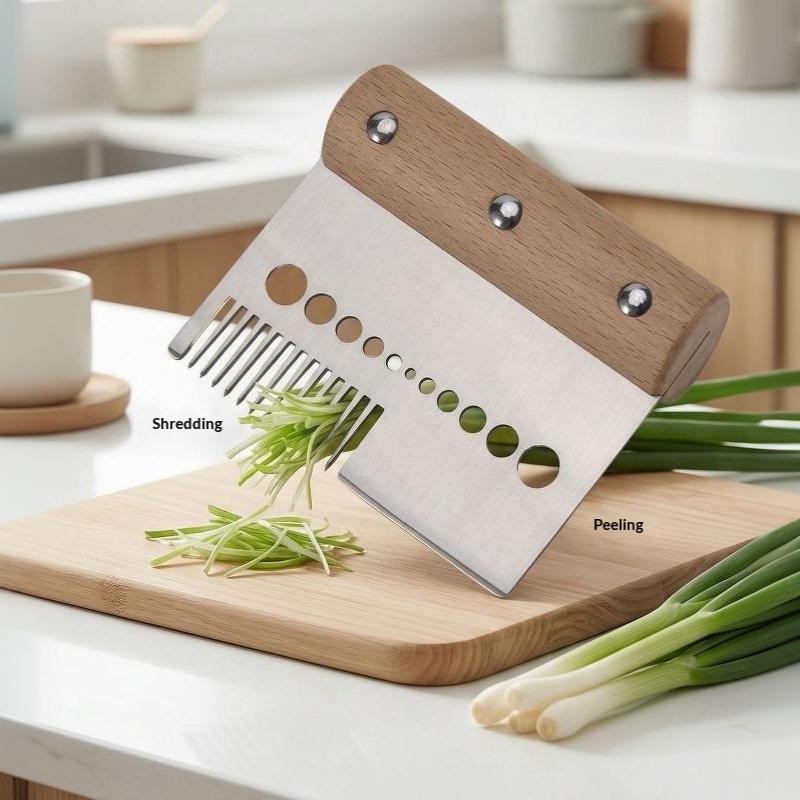 Stainless Steel Scallion Shredder Multifunctional Vegetable Cutter Sharp Grater Slicer Kitchen Tools